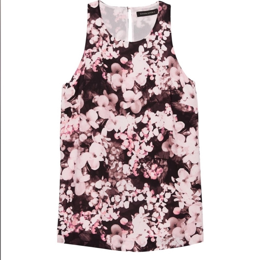 NWT Banana Republic Floral Racerback Flowy Tank blouse